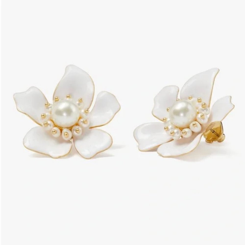 Kate Spade Flora Statement Flower Earrings NWT